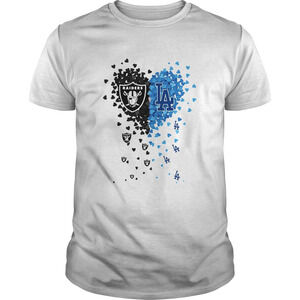 I Love Oakland Raiders Los Angeles Dodgers Shirt